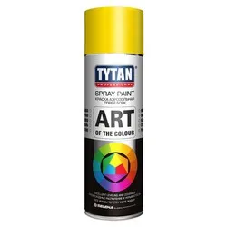 КРАСКА АЭРОЗОЛЬ "TYTAN PROFESSIONAL" ART ЖЕЛТАЯ 400 МЛ (12)  RAL 1018