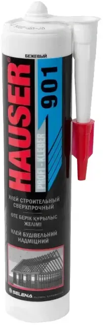 КЛЕЙ СТРОИТЕЛЬНЫЙ "HAUSER" 901 СВЕРХПРОЧНЫЙ 260 МЛ (12)