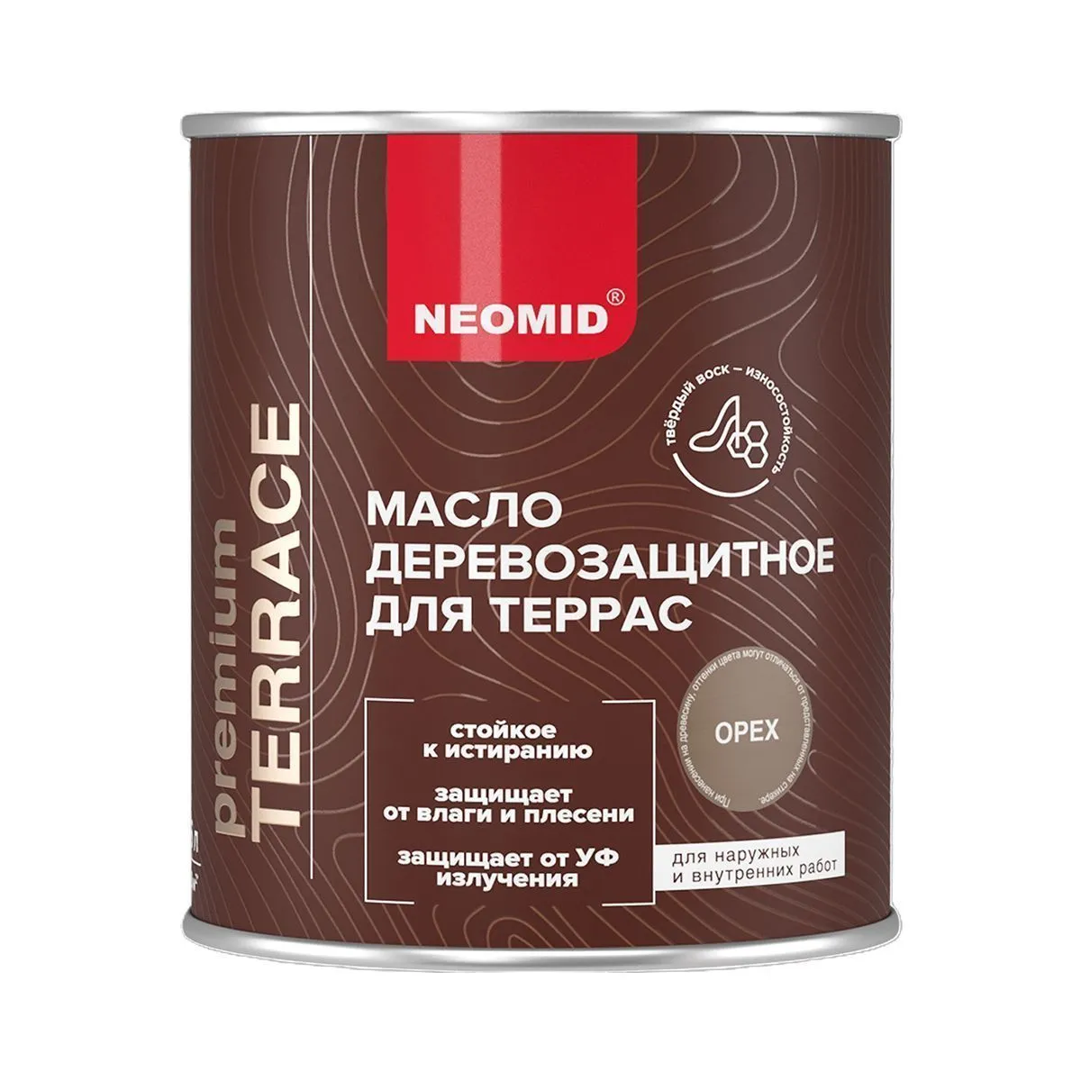 МАСЛО ДЛЯ ТЕРРАС "TERRACE" ОРЕХ 0,75 Л (1/12) "NEOMID"