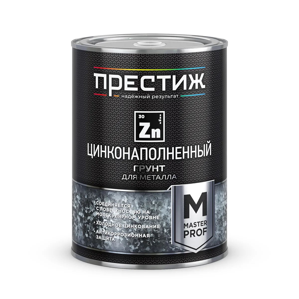 ГРУНТ ЦИНКОНАПОЛНЕННЫЙ СЕРЫЙ 1 КГ (1/6) "ПРЕСТИЖ"