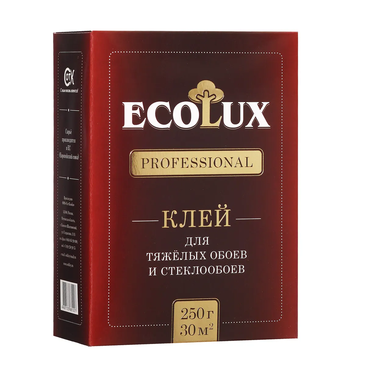 КЛЕЙ ДЛЯ СТЕКЛООБОЕВ "ECOLUX PROFESSIONAL" 250 Г (20)
