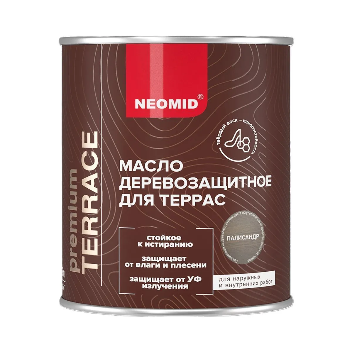 МАСЛО ДЛЯ ТЕРРАС "TERRACE" ПАЛИСАНДР 0,75 Л (1/12) "NEOMID"