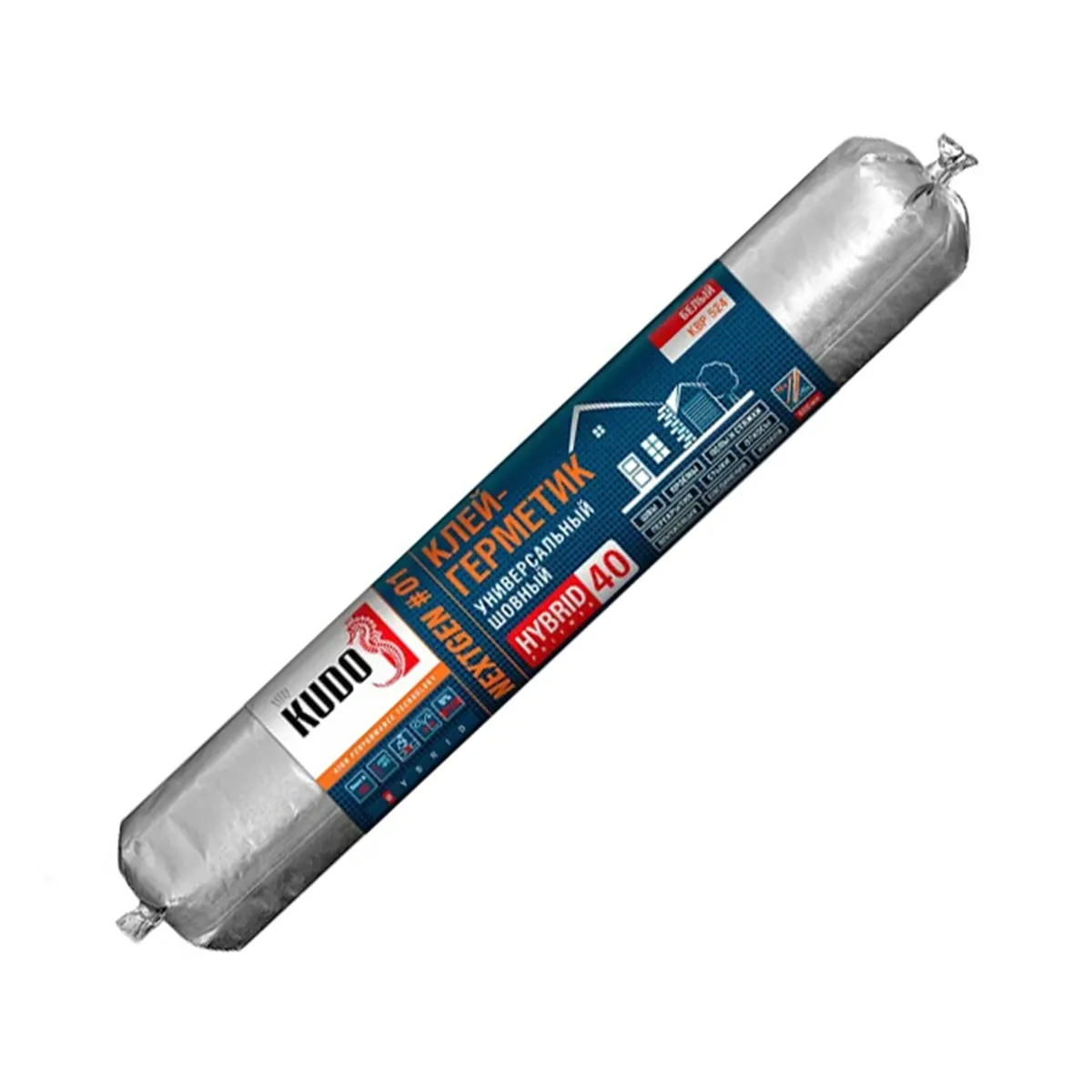 КЛЕЙ-ГЕРМЕТИК "KUDO" NEXTGEN 40 KBP-524 ШОВНЫЙ ГИБРИДН. 600 МЛ БЕЛЫЙ (12)