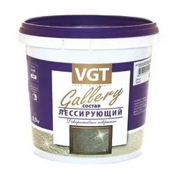 СОСТАВ ЛЕССИРУЮЩИЙ "VGT GALLERY" БЕСЦВЕТНЫЙ ПОЛУПРОЗРАЧН. 0,9 КГ (1/6)