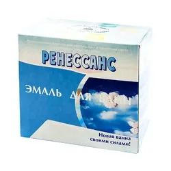 ЭМАЛЬ ДЛЯ ВАНН "РЕНЕССАНС" БЕЛАЯ 800 Г (1/12) "АНЛЕС"