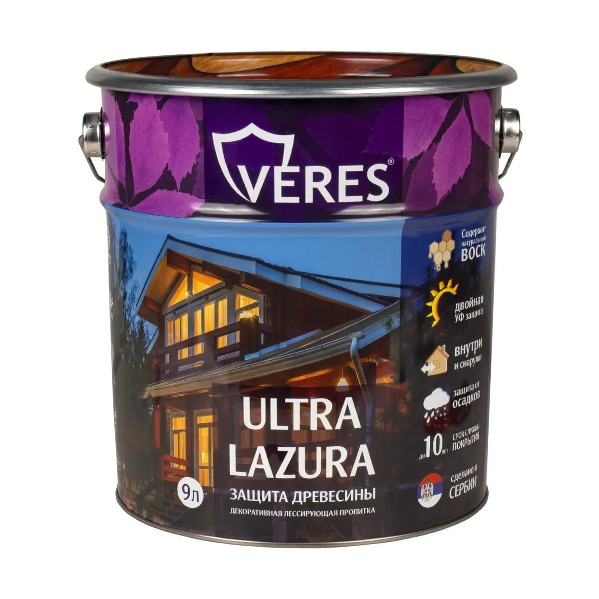 ПРОПИТКА ДЕКОРАТИВНАЯ "ULTRA" БЕЛАЯ  8 Л (1) "V"