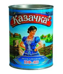ЭМАЛЬ ПФ-115  "КАЗАЧКА"  БЕЛАЯ  0,9 КГ (14)