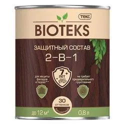 БИОТЕКС ЗОЛОТАЯ СОСНА  0,8 Л (1/14) ЗАЩИТНЫЙ СОСТАВ  2 В 1 ТЕКС
