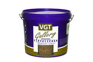 ШТУКАТУРКА "СТРУКТУРНАЯ" СРЕДНЕЗЕРНИСТ. (1,5- 2 ММ)  9 КГ (1) "VGT GALLERY"