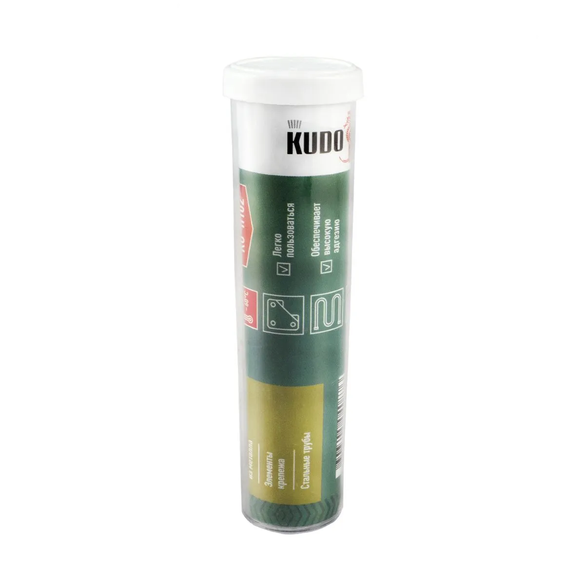 КЛЕЙ ХОЛОДНАЯ СВАРКА ДЛЯ СТАЛИ 60 Г (12) "KUDO" KU-H102