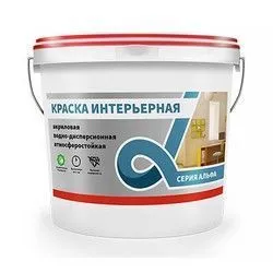 КРАСКА В/Д ИНТЕРЬЕРНАЯ СУПЕРБЕЛАЯ "ALFAVIT"  6,5 КГ (1) СЕРИЯ АЛЬФА