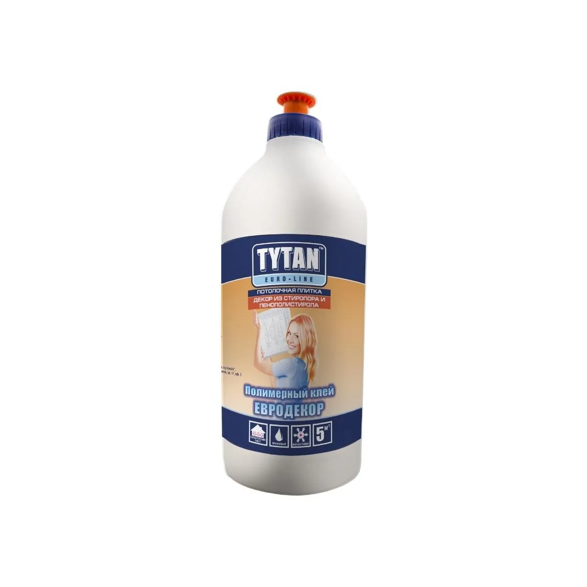 КЛЕЙ ПОЛИМЕРНЫЙ ЕВРОДЕКОР 0,25 Л (25) "TYTAN EURO-LINE"