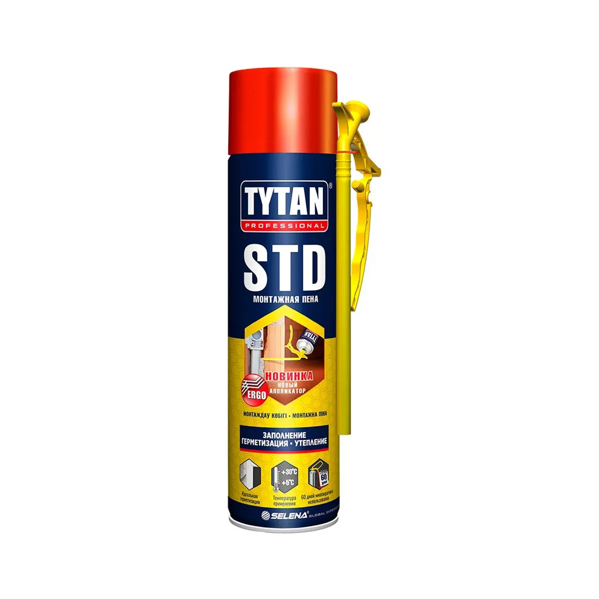 ПЕНА МОНТАЖНАЯ "TYTAN PROFESSIONAL STD ЭРГО" 500 МЛ ВСЕСЕЗОННАЯ (12)