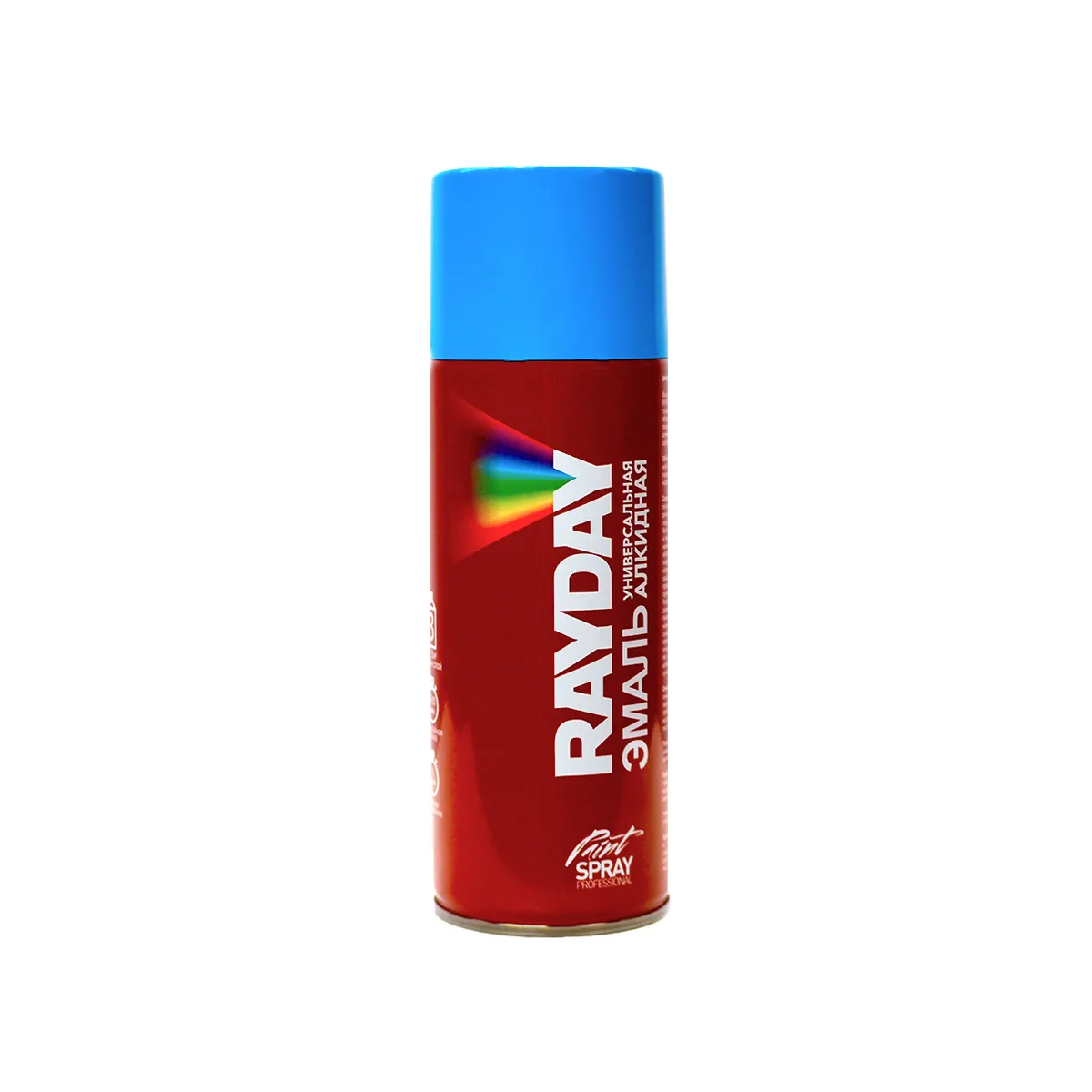 КРАСКА АЭРОЗОЛЬ АЛКИДНАЯ RAL 5012 ГОЛУБАЯ 520 МЛ (1/12) "RAYDAY" RD-036
