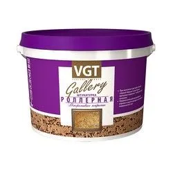 ШТУКАТУРКА "РОЛЛЕРНАЯ" СРЕДНЕЗЕРНИСТ.18 КГ (1) "VGT GALLERY"