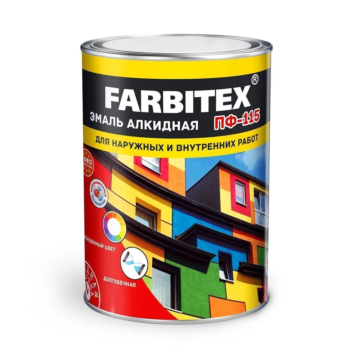 ЭМАЛЬ ПФ-115 ЗЕЛЕНАЯ 5 КГ (1/4) "FARBITEX"