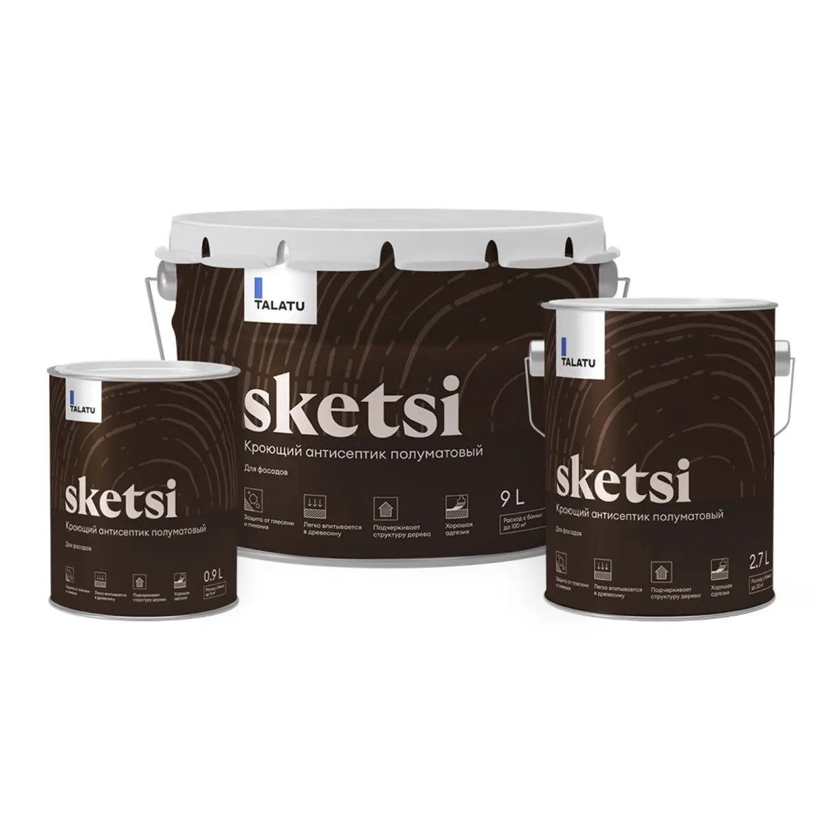 АНТИСЕПТИК КРОЮЩИЙ "SKETSI" БАЗА A 2,7 Л (1) "TALATU"