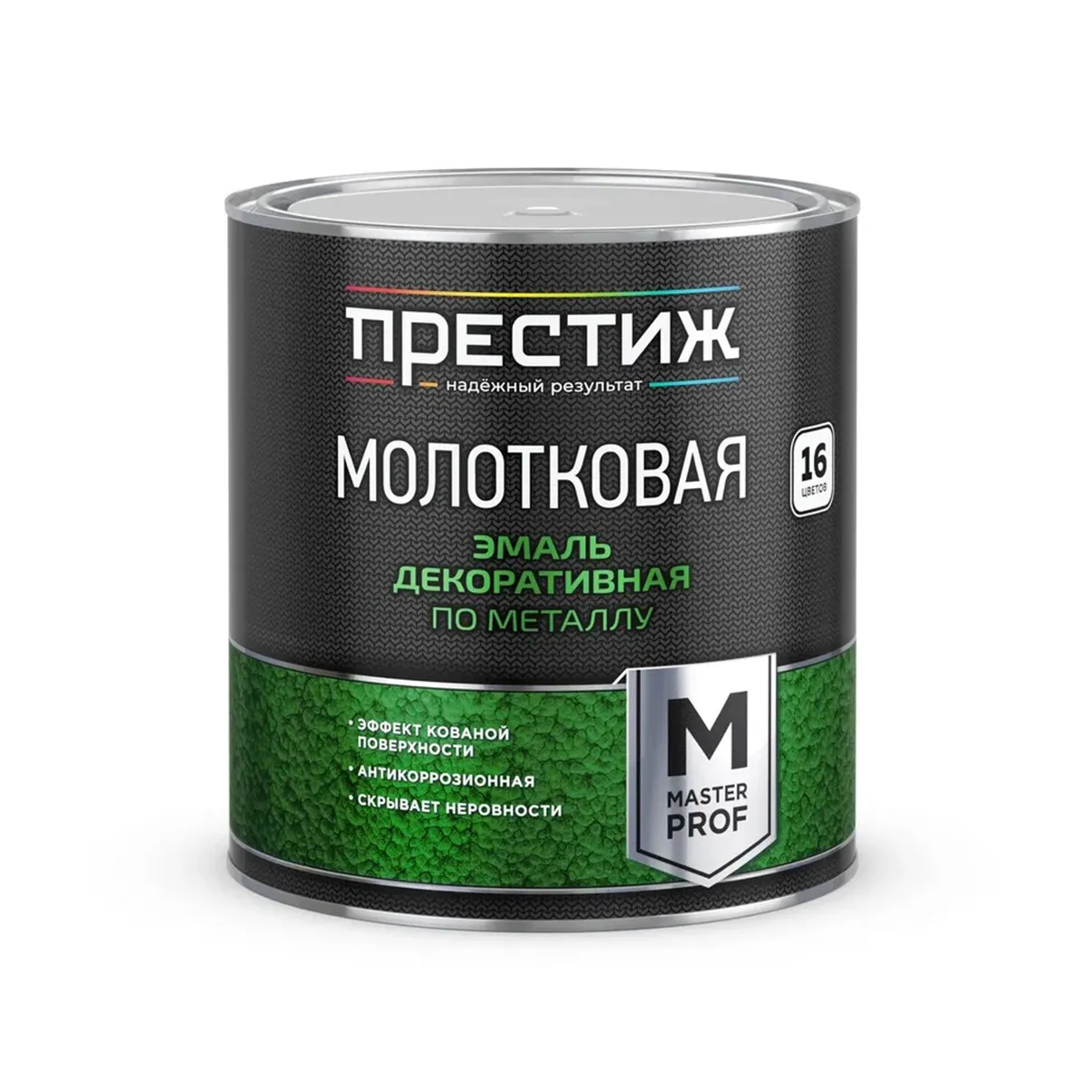 ЭМАЛЬ С МОЛОТКОВЫМ ЭФФЕКТОМ МЕДНО-КОРИЧНЕВАЯ 2,5 Л (1/6) "ПРЕСТИЖ"