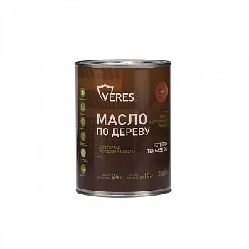 МАСЛО ПО ДЕРЕВУ "EXTERIOR TERRASE OIL" ДЛЯ НАРУЖНЫХ РАБОТ ТИК 0,85 Л (1/14) "VERES"