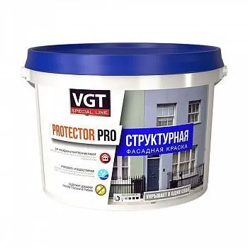КРАСКА СТРУКТУРНАЯ "PROTEKTORPRO" 15 КГ (1) "ВГТ"
