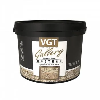 ШТУКАТУРКА ЦВЕТНАЯ СРЕДНЕЗЕРНИСТ. "ЭФФЕКТ КАМНЯ" №11 ОПАЛ 14 КГ (1) "VGT GALLERY"