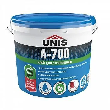 КЛЕЙ ДЛЯ СТЕКЛООБОЕВ "UNIS" А-700 5 КГ (1)
