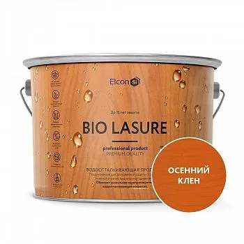 ПРОПИТКА ВОДООТТАЛКИВАЮЩАЯ ДЛЯ ДЕРЕВА "BIO LASURE" ОСЕННИЙ КЛЕН 2 Л (1/4) "ELCON"