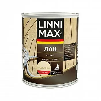 ЛАК ЯХТНЫЙ АЛКИДНО-УРЕТАНОВЫЙ ГЛЯНЦЕВЫЙ 0,75 Л (1/6) "LINNIMAX"