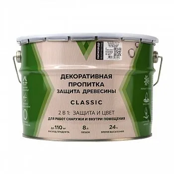 ПРОПИТКА ДЕКОРАТИВНАЯ "CLASSIC" ПАЛИСАНДР  8 Л (1) "V"
