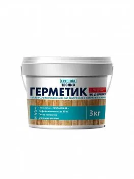 ГЕРМЕТИК АКРИЛОВЫЙ "ТЕПЛЫЙ ШОВ" 3 КГ БЕЛЫЙ (1) "CEMMIX"