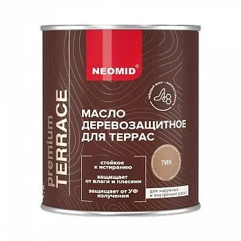 МАСЛО ДЛЯ ТЕРРАС "TERRACE" ТИК 0,75 Л (1/12) "NEOMID"