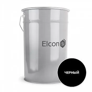 ГРУНТ-ЭМАЛЬ ПО РЖАВЧИНЕ 3 В 1 ЧЕРНАЯ 25 КГ (1) "ELCON"