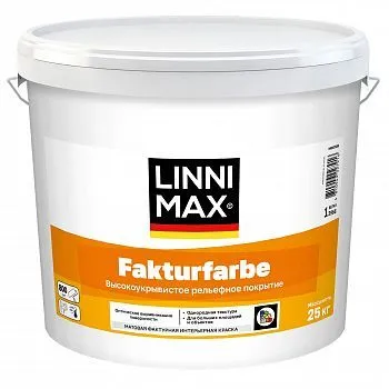 КРАСКА ИНТЕРЬЕРНАЯ ФАКТУРНАЯ "FAKTURFARBE" 25 КГ (1) "LINNIMAX"