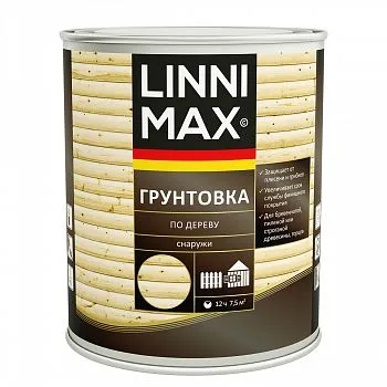 ГРУНТОВКА ПО ДЕРЕВУ 0,75 Л (1/6) "LINNIMAX"