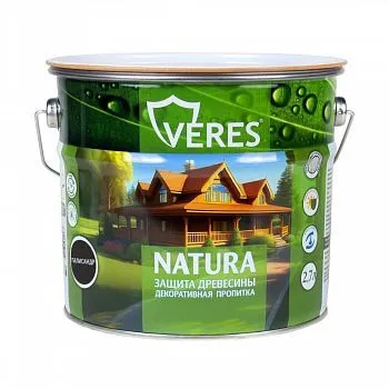 ПРОПИТКА ДЕКОРАТИВНАЯ "NATURA" ПАЛИСАНДР 2,7 Л (1/4) "VERES"