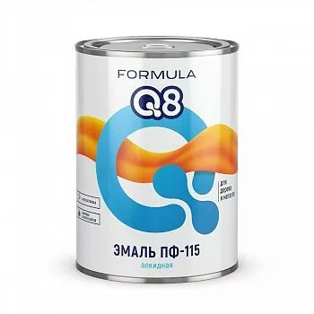 ЭМАЛЬ ПФ-115 "FORMULA Q8" ОРАНЖЕВАЯ  0,9 КГ (1/14)