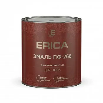 ЭМАЛЬ ПФ-266 "ERICA" КРАСНО-КОРИЧНЕВАЯ 2,6 КГ (1/6)