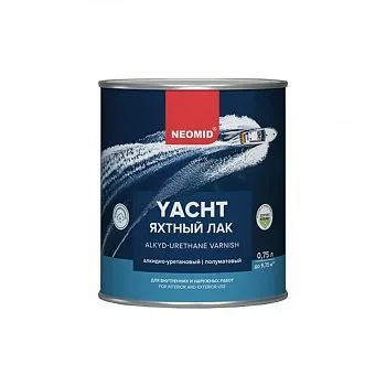 ЛАК ЯХТНЫЙ АЛКИДНО-УРЕТАНОВЫЙ ПОЛУМАТОВЫЙ 0,75 Л (1/12) "NEOMID"