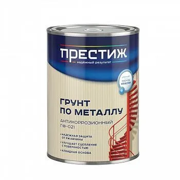 ГРУНТ БЫСТРОСОХНУЩИЙ СЕРЫЙ 0,9 КГ (6) "ПРЕСТИЖ"