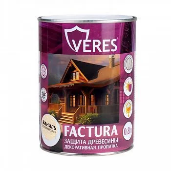 ПРОПИТКА ДЕКОРАТИВНАЯ "FACTURA" ВАНИЛЬ 0,8 Л (1/8) "VERES"