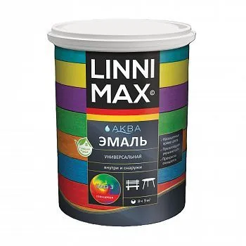 ЭМАЛЬ АКРИЛОВАЯ "АКВА" УНИВЕРС. ГЛЯНЦ. БАЗА 3 БЕСЦВЕТНАЯ 2,35 Л (1) "LINNIMAX"