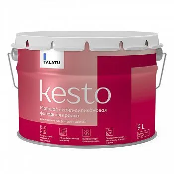 КРАСКА ФАСАДНАЯ "KESTO" БАЗА А 9 Л (1) "TALATU"