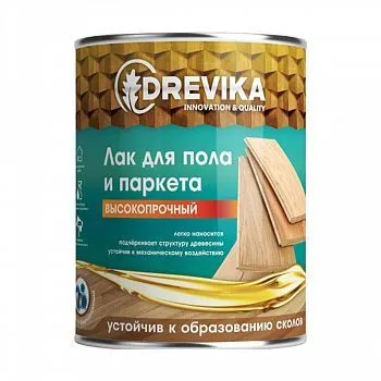 ЛАК ПАРКЕТНЫЙ ГЛЯНЦЕВЫЙ  1,8 КГ (1/6) "DREVIKA"