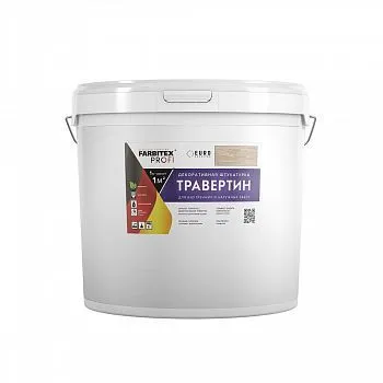 ШТУКАТУРКА ДЕКОРАТИВНАЯ "ТРАВЕРТИН" 25 КГ (1) "FARBITEX PROFI"