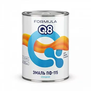 ЭМАЛЬ ПФ-115 "FORMULA Q8" ЖЕЛТО-КОРИЧНЕВАЯ  0,9 КГ (1/14)