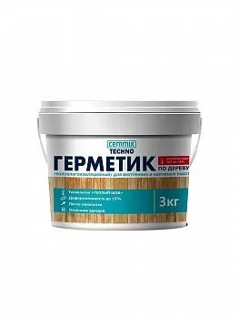 ГЕРМЕТИК АКРИЛОВЫЙ "ТЕПЛЫЙ ШОВ" 3 КГ МЕДОВЫЙ (1) "CEMMIX"