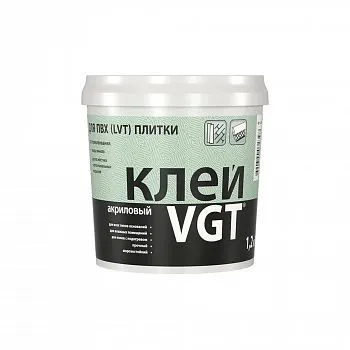 КЛЕЙ ДЛЯ ПВХ ПЛИТКИ 1,2 КГ (1/6) "ВГТ"