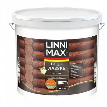 ЛАЗУРЬ ДЕРЕВОЗАЩИТНАЯ "АКВА" РЯБИНА 9 Л (1) "LINNIMAX"