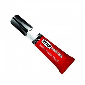 КЛЕЙ СЕКУНДНЫЙ УНИВЕРСАЛЬНЫЙ ГЕЛЬ 3 Г (12/144/576) "КЕДР"