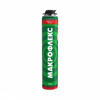ПЕНА МОНТАЖНАЯ "МАКРОФЛЕКС МЕГА 70" ПРОФИ 880 МЛ ЗИМНЯЯ (1/12)
